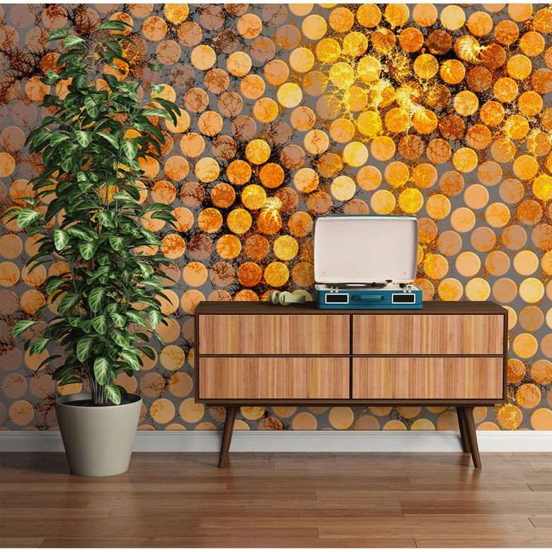 Fototapete Atelier 47 Lavillia Orange in 3D Optik - Architects Paper  