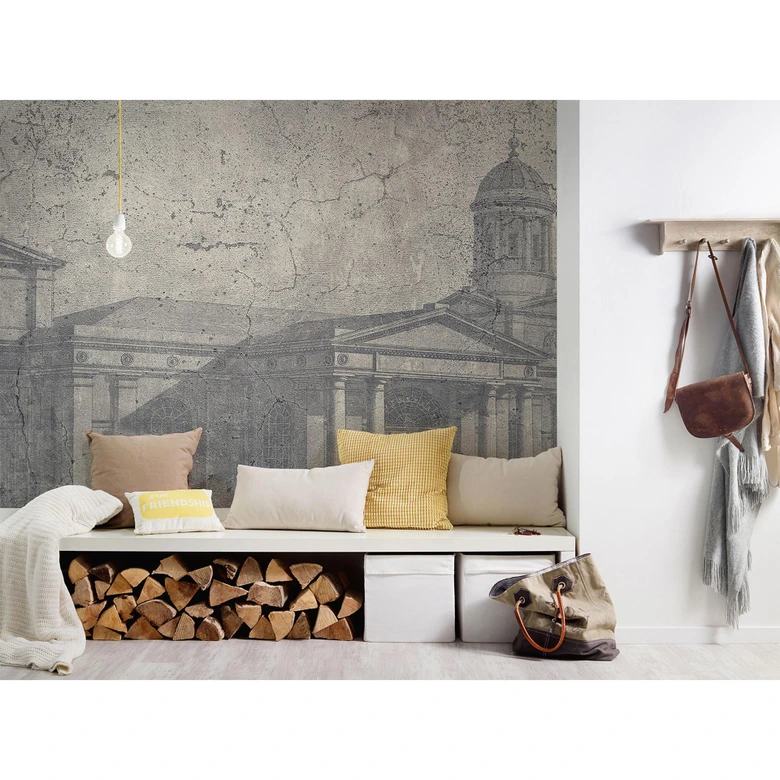 Architects Paper Papier peint photo Atelier 47 Ancient Building Architecture gris 