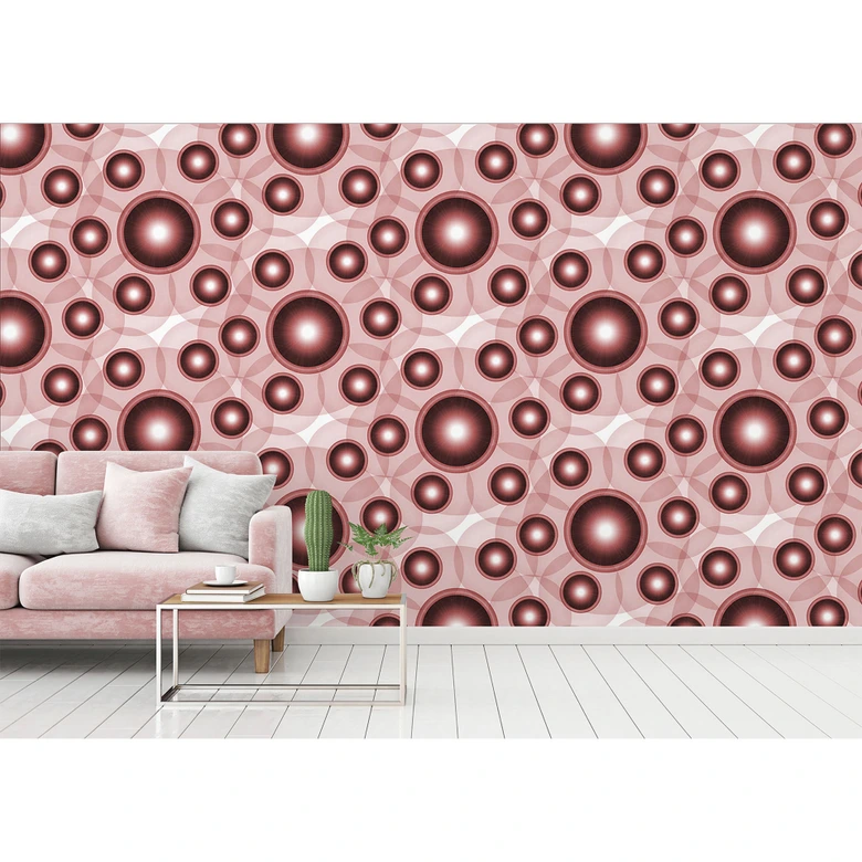 Architects Paper Papier peint photo Atelier 47 Circle Artwork rose, rouge 