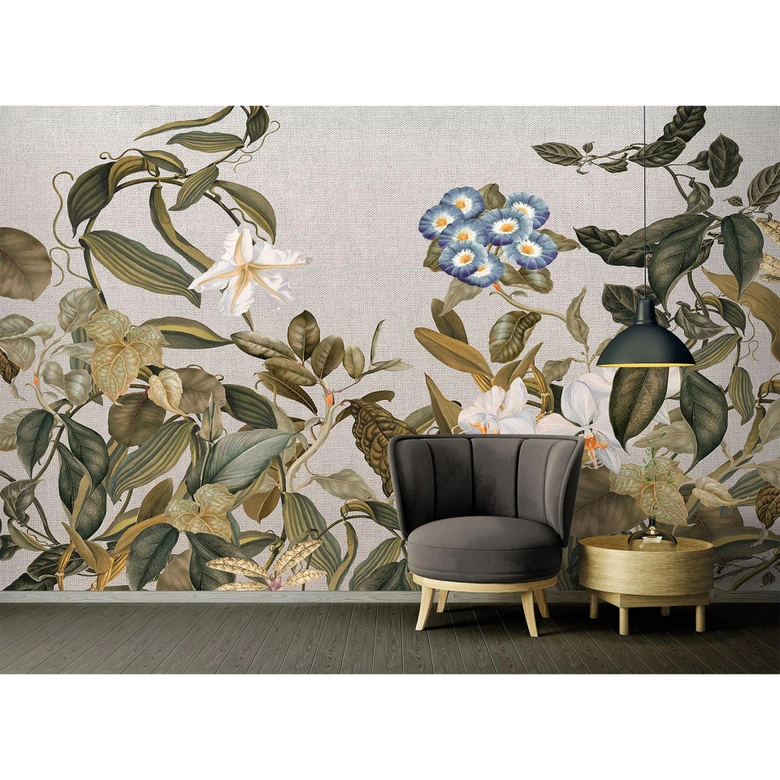 Fototapete Atelier 47 Botanic Sketch Blumen - Architects Paper 