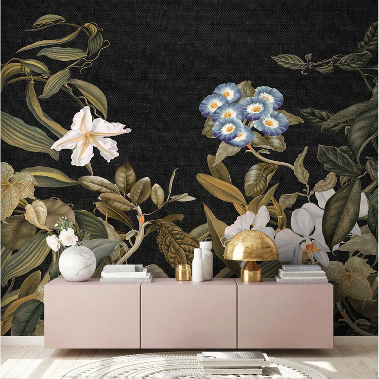 Fototapete Atelier 47 Botanic Sketch Blumen - Architects Paper 