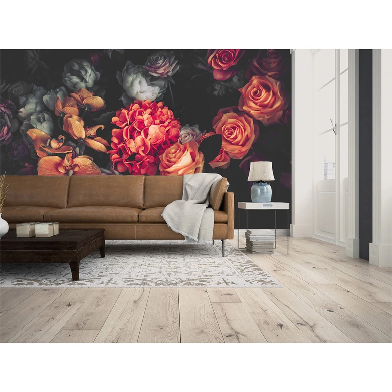 Livingwalls Fototapete Designwalls Romantic Flowers Blumen 