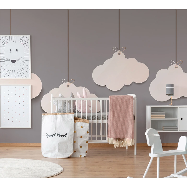 non-woven wallpaper Designwalls in grey and white non-woven wallpaper Clouds sky  