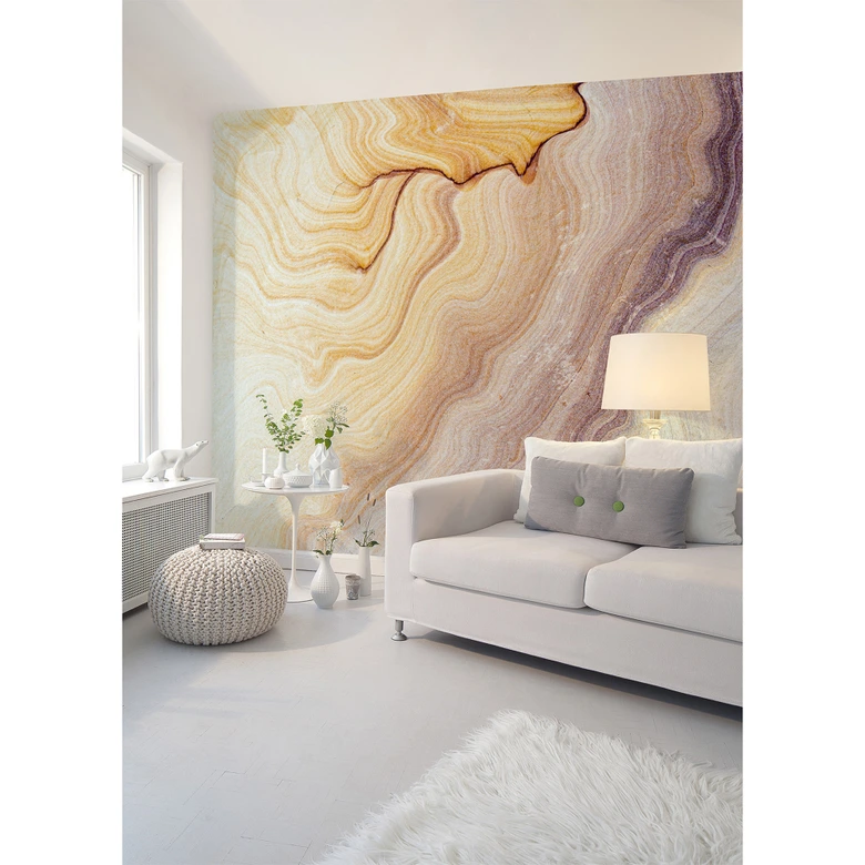 Livingwalls Fototapete Designwalls Marble Waves in Marmoroptik 