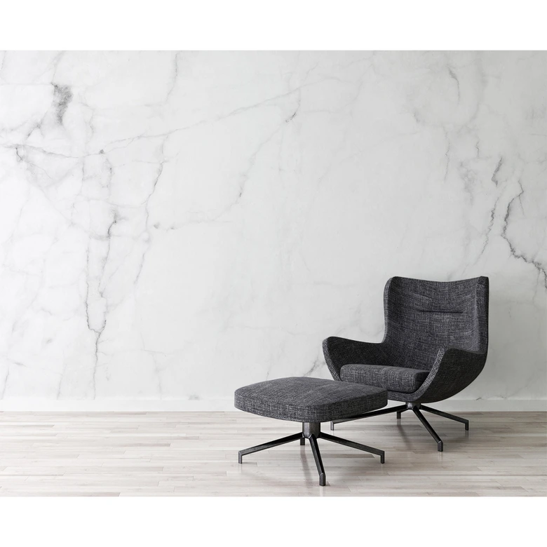 Livingwalls Fototapete Designwalls White Marble in Marmoroptik 