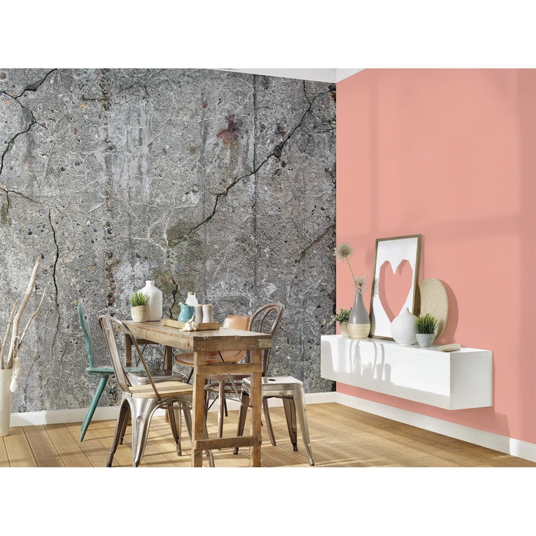 Livingwalls Fototapete Designwalls Old Concrete in Betonoptik 