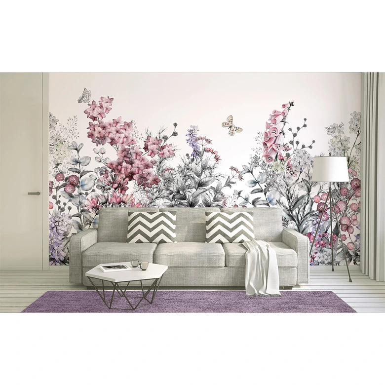 Livingwalls Fototapete Designwalls Flower Painting Blumen 