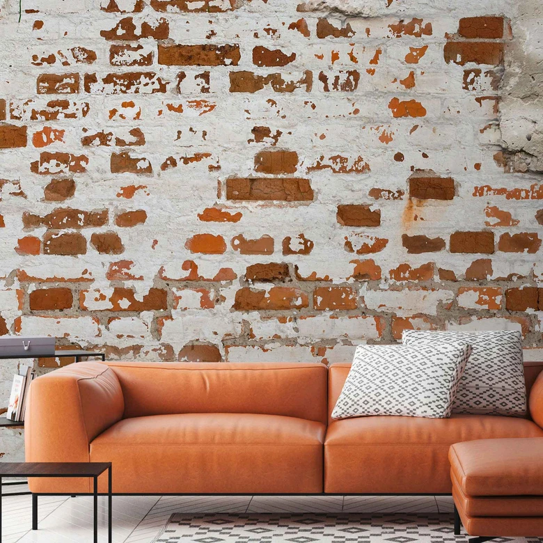 Murstensvæg WallBricks1 i gråbrun - non-woven tapet Designwalls 2 - 2,55 x 3,5 m 