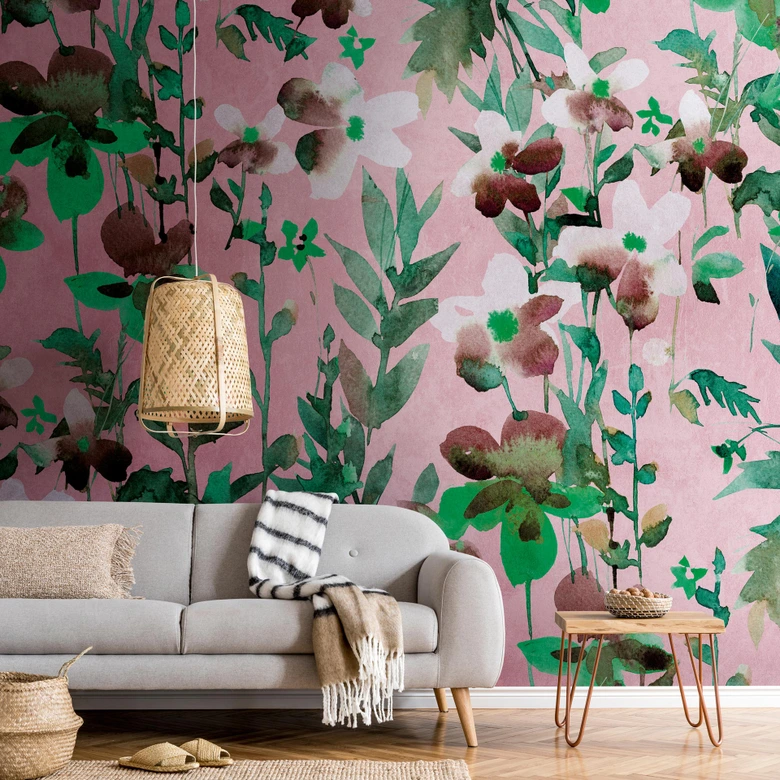 Livingwalls Metropolitan stories THE WALL floral wallpaper 