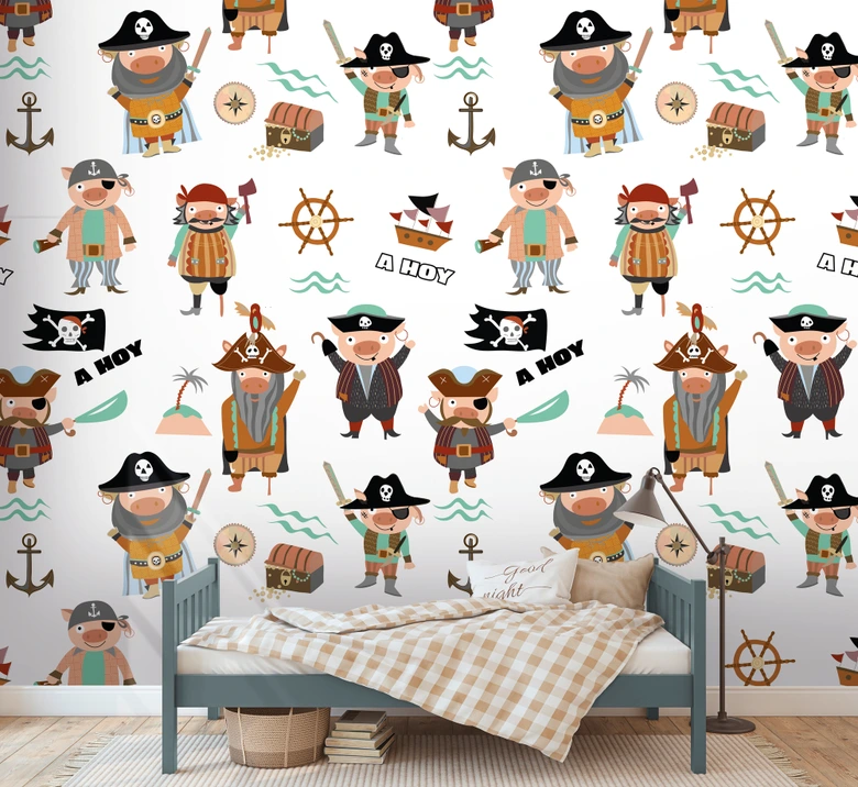 Fototapete für Kinder bunt creme - Vliestapete Kunst für Kinder Livingwalls - matt und glatt 