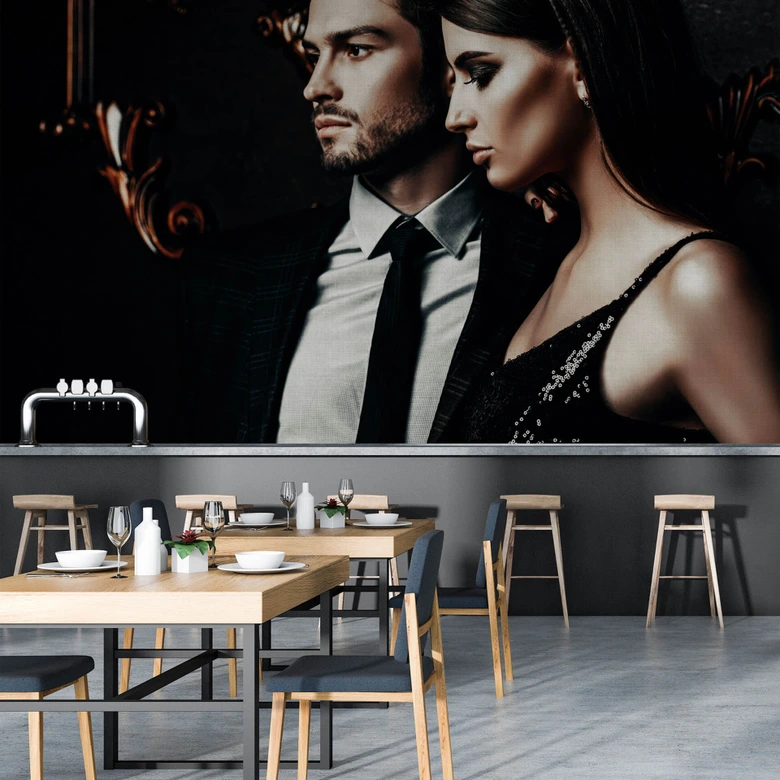 Livingwalls Fototapete Walls by Patel 2 black tie 1 