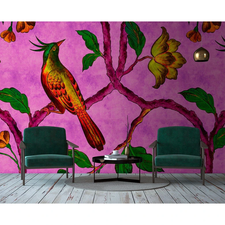 Livingwalls Photo Wallpaper Walls by Patel 2 bird of paradise 2 