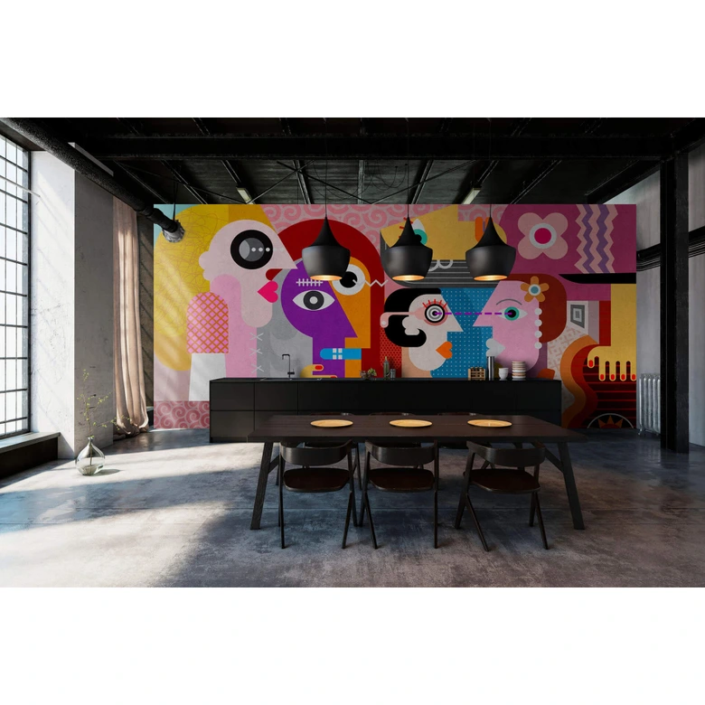 Livingwalls Photo Wallpaper Walls by Patel 2 couples 1 