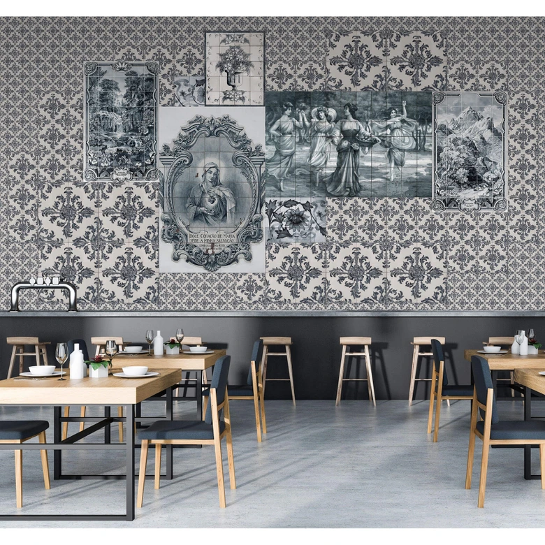 Livingwalls Fotobehang Walls by Patel 2 azulejos 3 