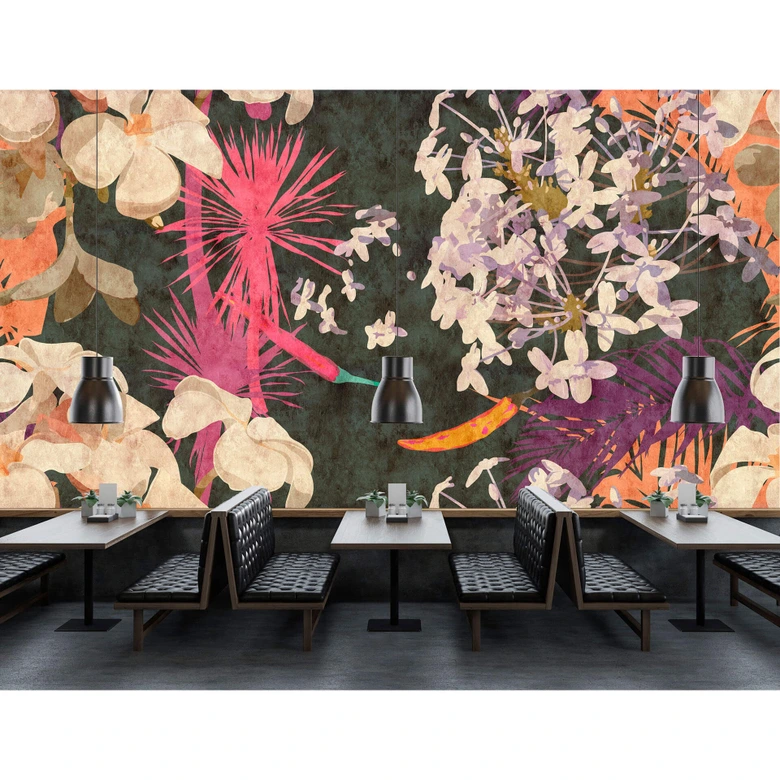Livingwalls Photo Wallpaper Walls by Patel 2 vintage bouquet 2 