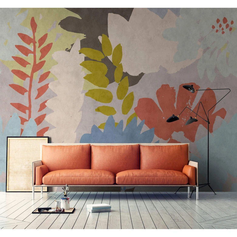 Livingwalls Photo Wallpaper Walls by Patel 2 floral collage 3 