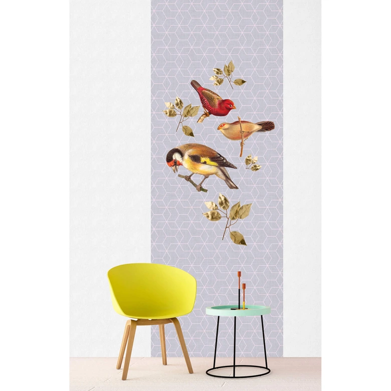 Livingwalls Fototapete Walls by Patel 2 brilliant birds panel 1 