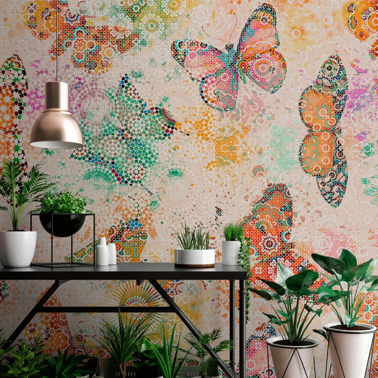 Fototapeta Livingwalls Walls by Patel mozaika motyle 2 