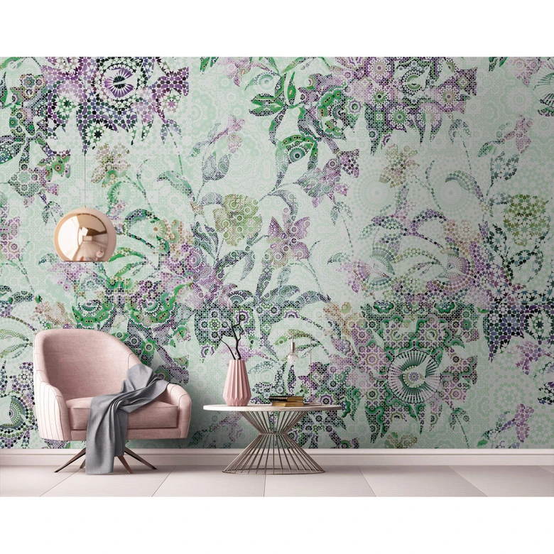 Livingwalls Fototapet Walls by Patel Mosaic Leaves 2 