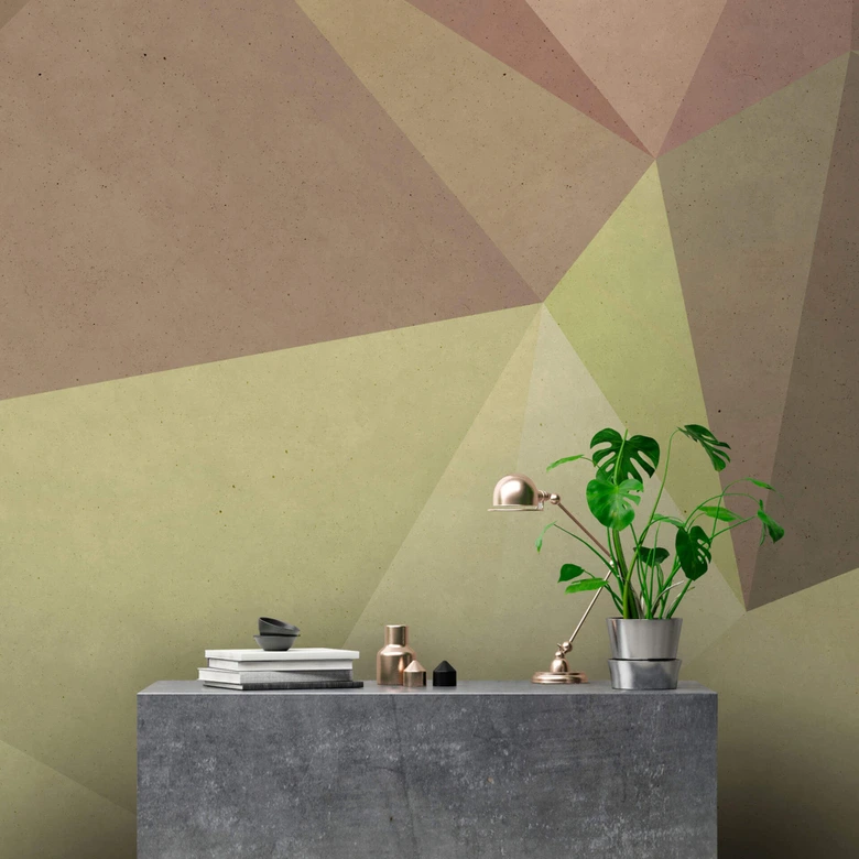 Livingwalls Fototapete Walls by Patel polygonal 1 