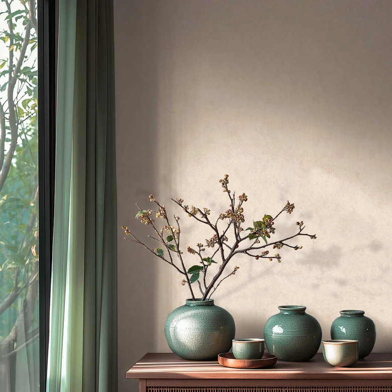 Betonoptik-Tapete Creme – Vliestapete hell & natürlich strukturiert 