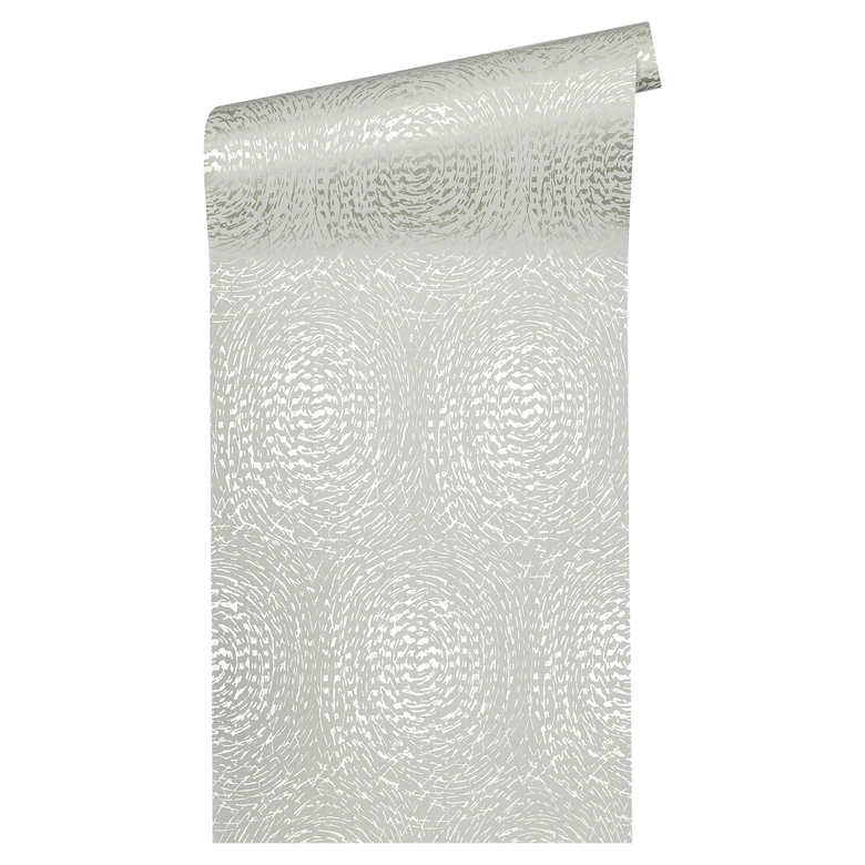 Architects Paper Vliestapete Alpha geometrische Tapete mit Kreisen beige, metallic 