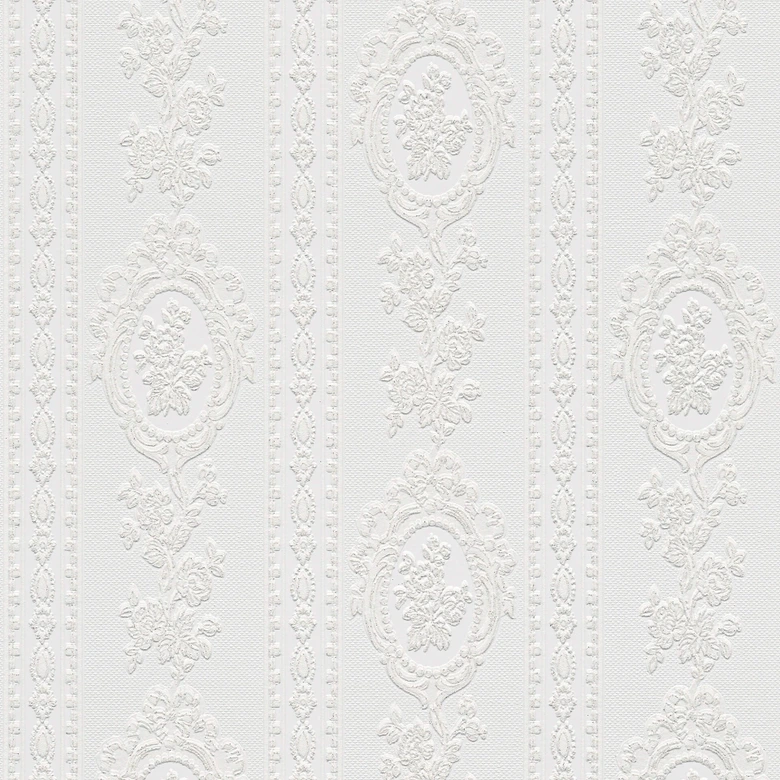 A.S. Création Tapete Belle Epoque Barocktapete mit Ornamenten weiß 