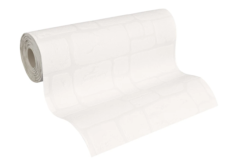 Patroonbehang A.S. Création Dekora Natuur 6 Signaalwit, Zuiverwit 