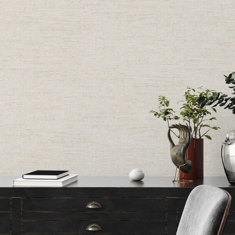 Livingwalls Tapete in Textil Optik Desert Lodge Vliestapete weiß, beige 