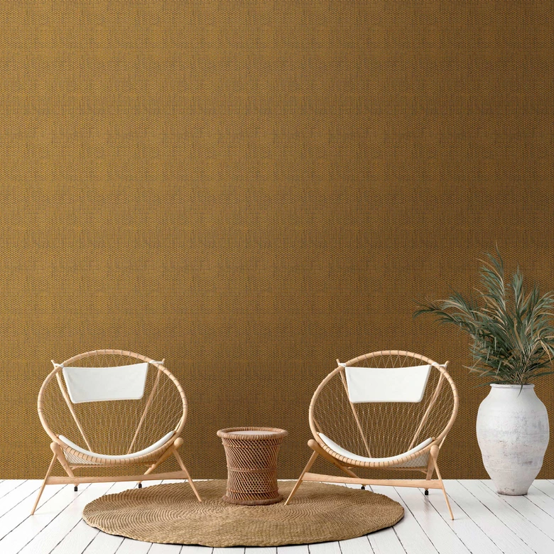 A.S. Création etnisk tapet #Hygge non-woven tapet brun, gul 