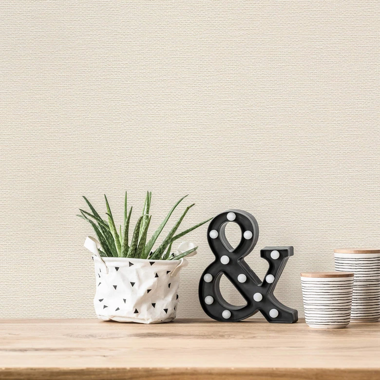 A.S. Création Strukturtapete #Hygge Vliestapete creme, weiß 