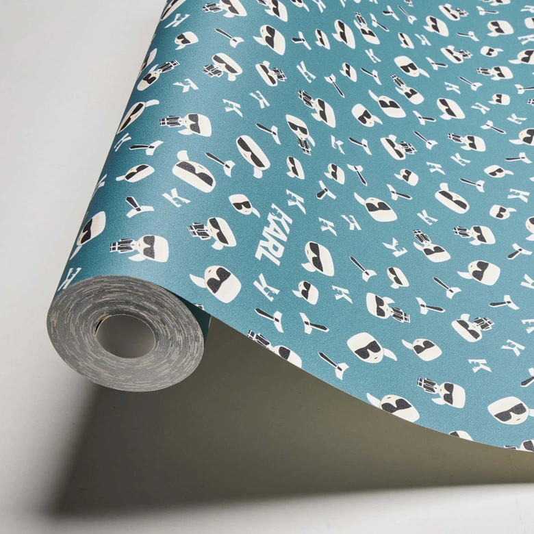 Karl Lagerfeld Papier peint fantaisie Vert, Noir, Blanc  