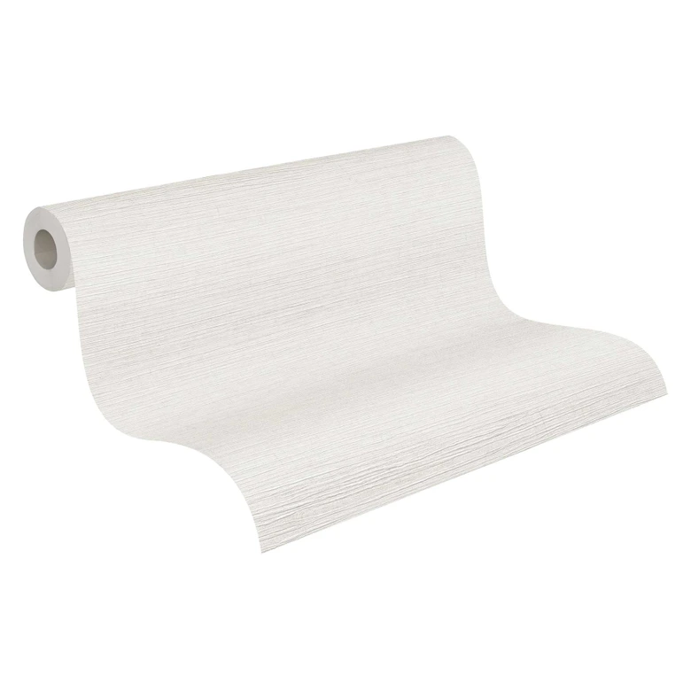 Strukturtapete, Vliestapete Uni weiß, Metropolitan Stories von Livingwalls 