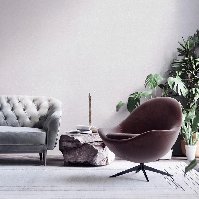Livingwalls Mustertapete My Home My Spa Vliestapete Natural Cosy Home grau, weiß, silber 