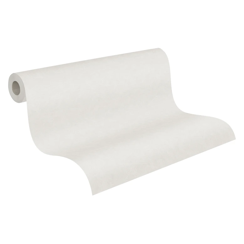 A.S. Création New Life Papier peint uni , Crème, Blanc  