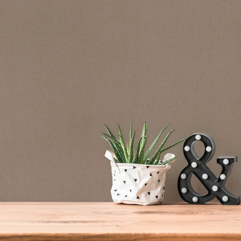 Carta da parati semplice grigio marrone - Carta da parati in tessuto non tessuto cucina soggiorno - Carta da parati semplice camera da letto 