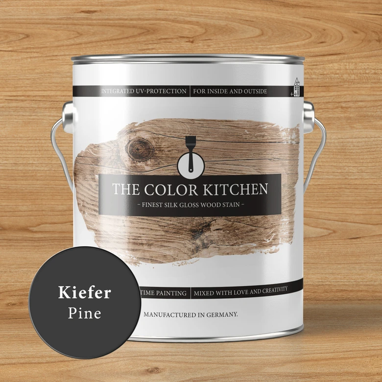 Holzlasur Kiefer für den Innen- und Außenbereich - Seidenglänzend 2,5l - The Color Kitchen 