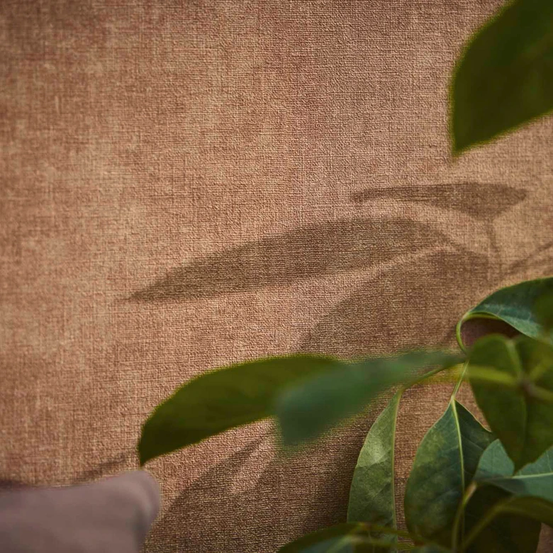 Beige textured plain wallpaper - elegant wall design - non-woven wallpaper 