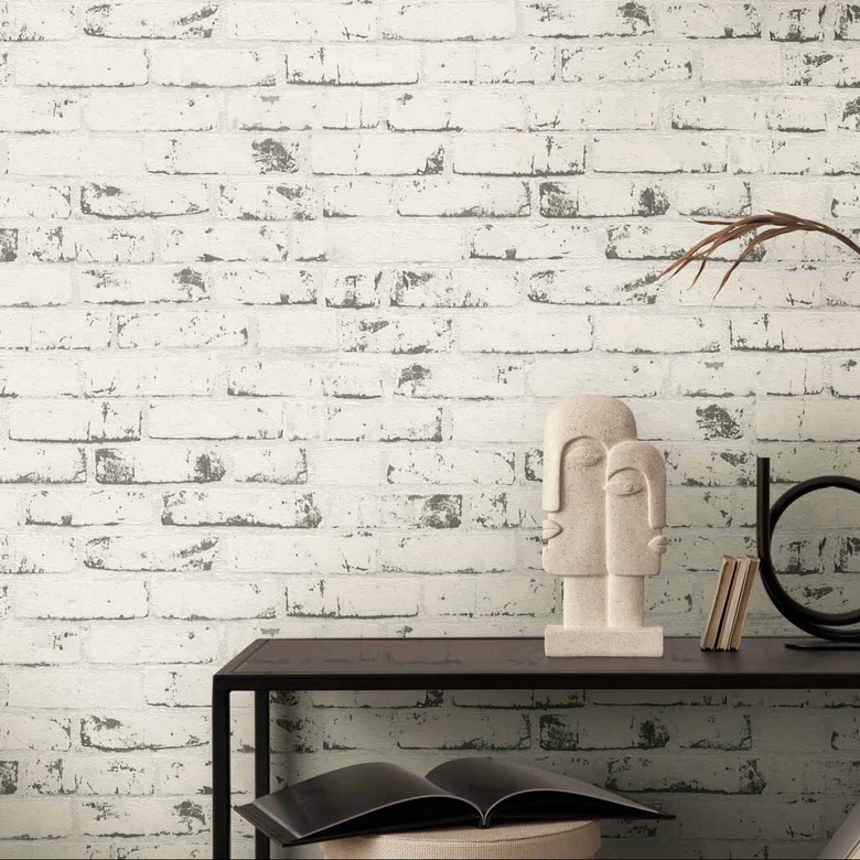 A.S. Création Best of Wood`n Stone 2nd Edition Papier peint effet brique - Gris 