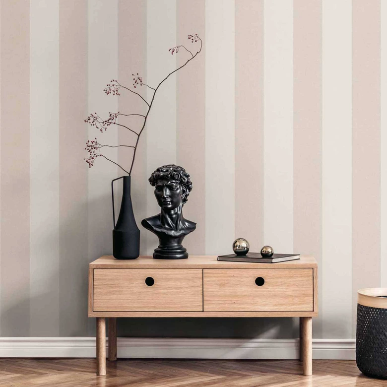 A.S. Création Wallpaper Scandinavian Blossum Beige, Brown, Cream 