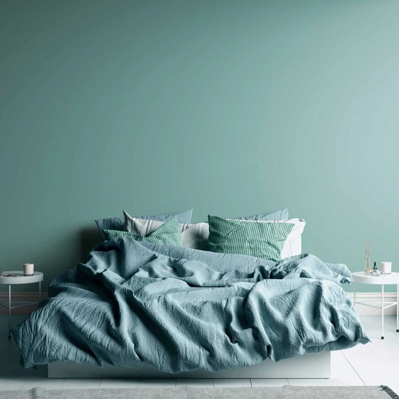 Vliestapete Mintfarben einfarbig leicht strukturiert Uni-Tapete von A.S. Creation 