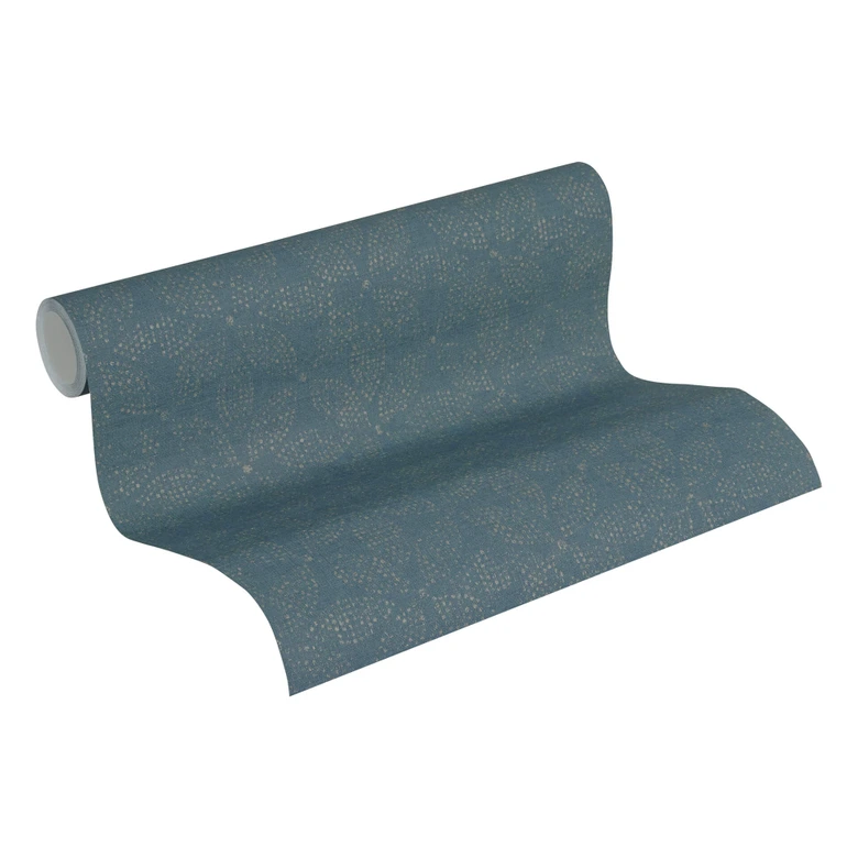 Ethnic Origin A.S. Création Papier peint géométrique -  Bleu or 