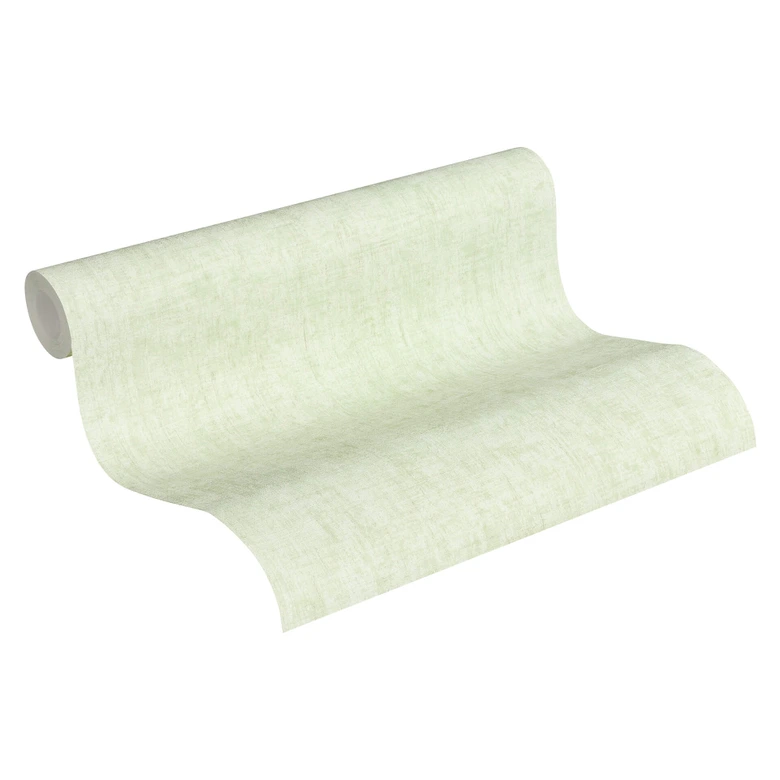 A.S. Création Papier peint Intissé Greenery uni vintage vert 