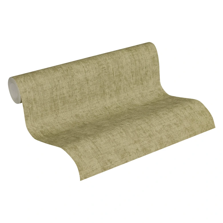A.S. Création Papier peint Intissé Greenery uni vintage vert 