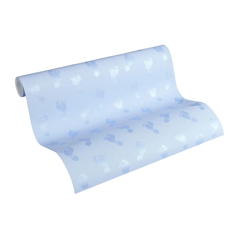 A.S. Création Little Stars   Papier peint enfant - Bleu, Métallisé 