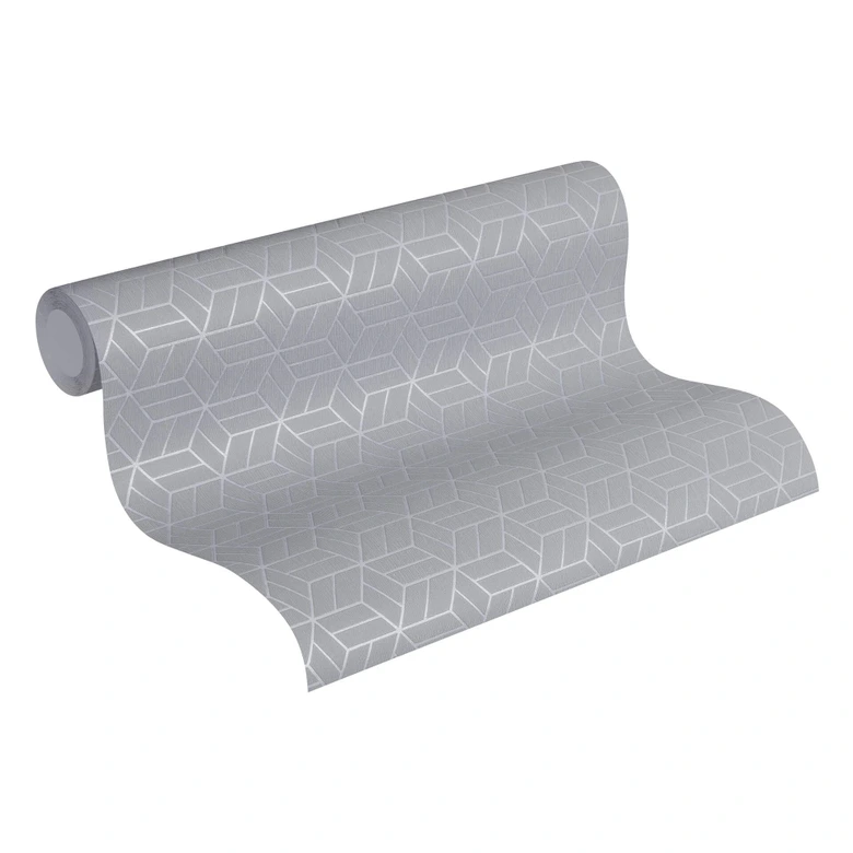 Livingwalls papier peint intissé Metropolitan Stories papier peint Lizzy Londres gris;métallisé 