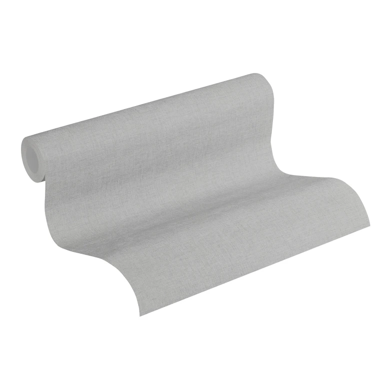 Papel pintado tejido-no tejido de Livingwall Papel pintado unitario New Walls gris liso 
