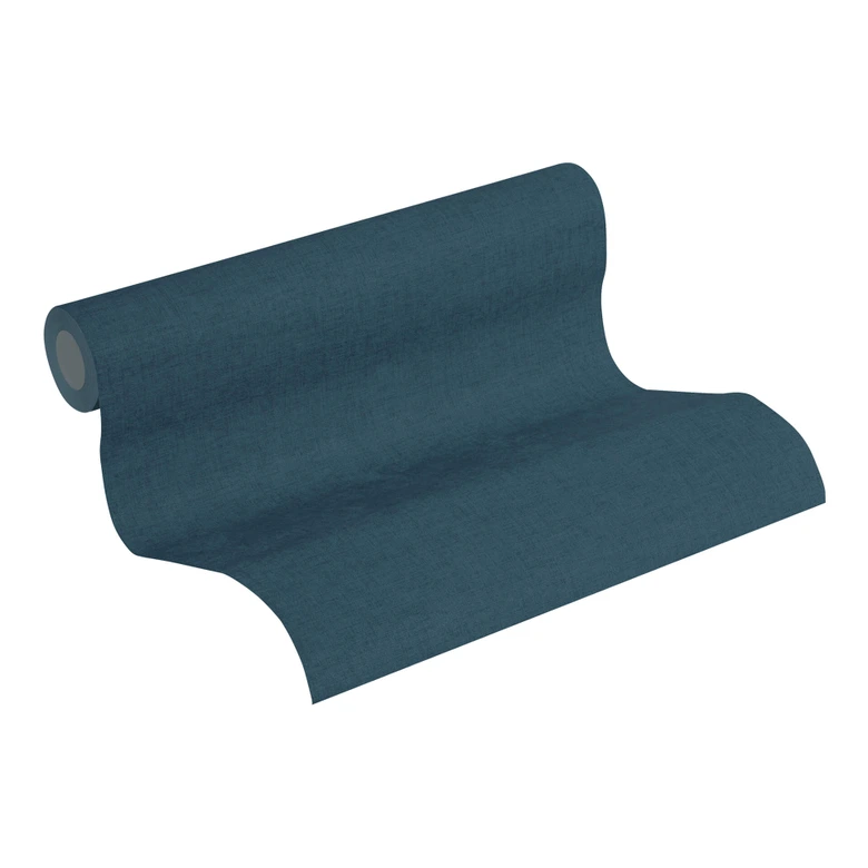 Livingwalls Vliestapete New Walls Unitapete einfarbig blau 