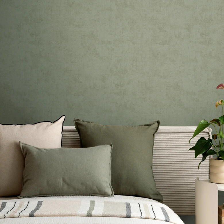 Vlies Tapete floral - markantes Retro-Muster in Steingrau & Naturton 