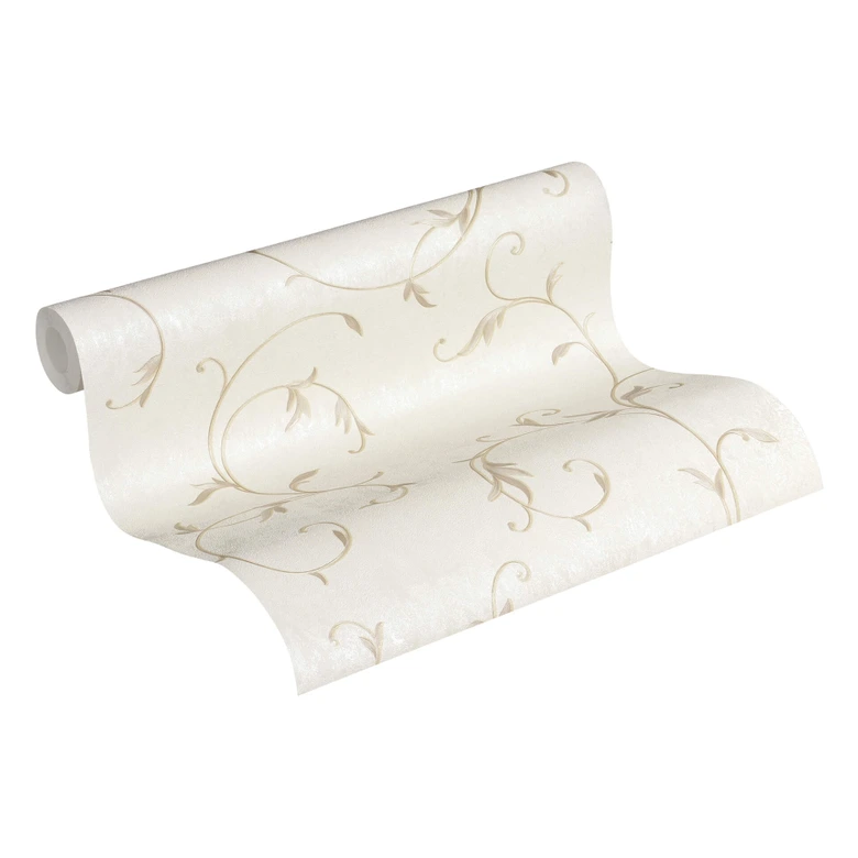A.S. Création Vliestapete Romantico Barocktapete mit Ornamenten beige, creme, metallic 